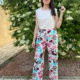 Pantalón fluido estampado