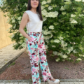 Pantalón fluido estamapado