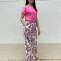 Pantalón fluido floral