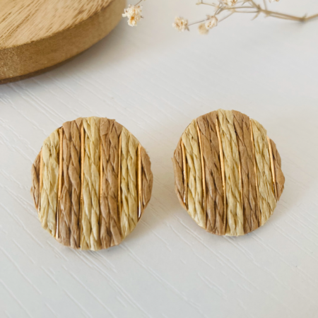 Pendientes rafia