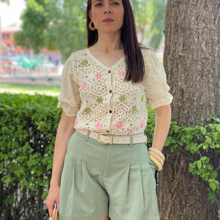 Pantalón corto verde