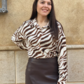 Falda marrón