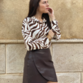 Falda marrón