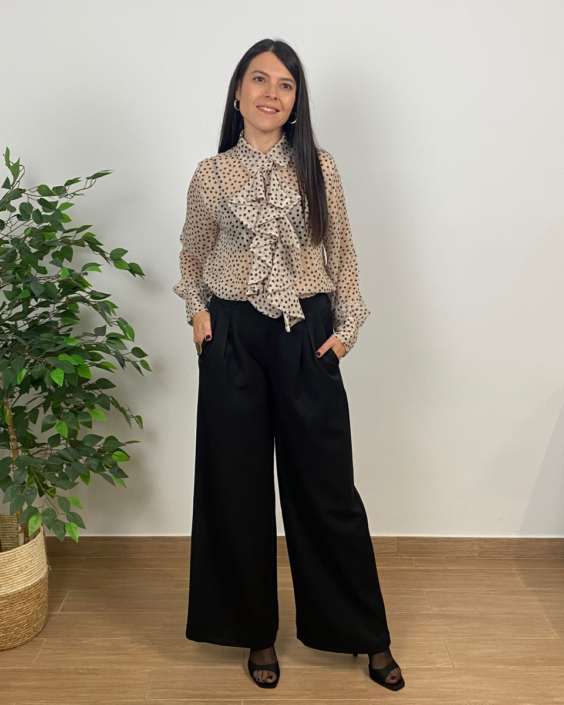 Pantalón palazzo negro