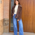Chaqueta efecto pelo
