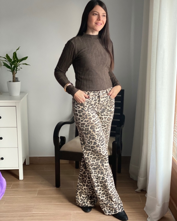 Pantalon animal print