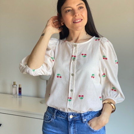 Blusa Estampada Cereza