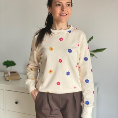 Sudadera Flores