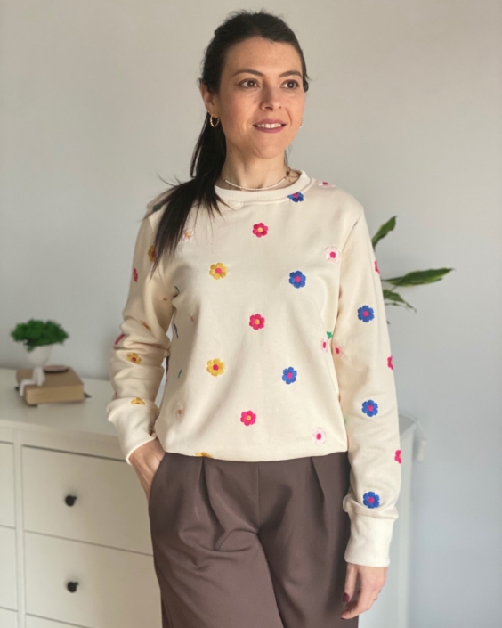 Sudadera Flores