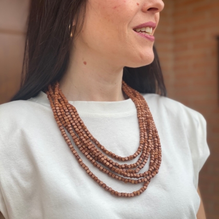 Collar Múltiple Marrón