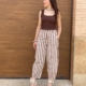 Pantalón Rayas Marrón