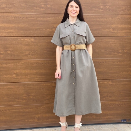 Vestido Camisero Verde