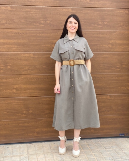 Vestido Camisero Verde