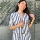Blazer Rayas Azul