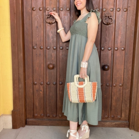 Vestido Midi Kaki