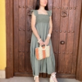 Vestido Midi Kaki