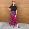 Falda Estampada Coral