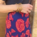 Falda Estampada Coral
