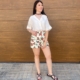Shorts Denim Floral