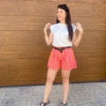 Shorts Rayas Naranja
