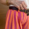 Shorts Rayas Naranja