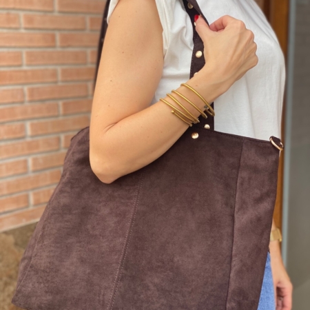Bolso Tachuelas Chocolate