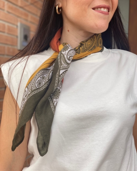 Pañuelo Estampado Verde